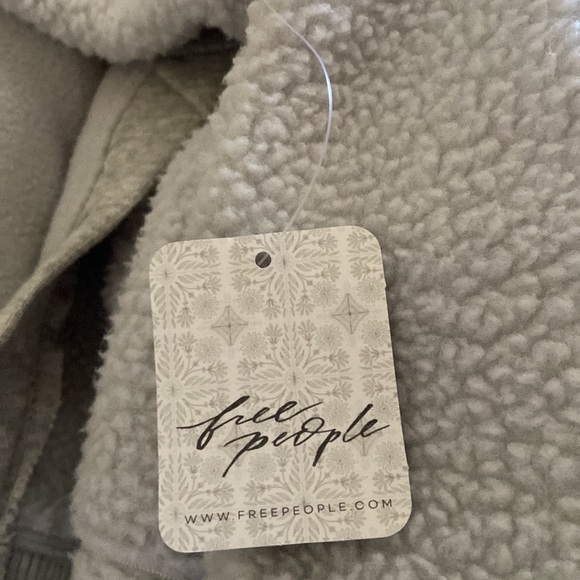 NWT Free People Shasta Cardigan- Morning Fog - Picture 5 of 7